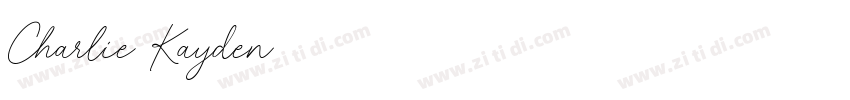 Charlie Kayden字体转换